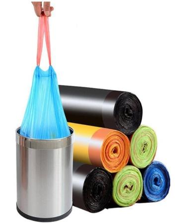 Garbage Bag Household Portable Thickened Large Vest Drawstring Closed Kitchen Black Plastic Garbage Bag Caisesuiji 1juan - Buy Online on SooperMarket.com