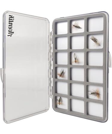 Aventik Super Slim Fly Fishing Box with Magnetic Compartments 7.3X3.8X0.5inch H34-18C - Buy Online on SooperMarket.com