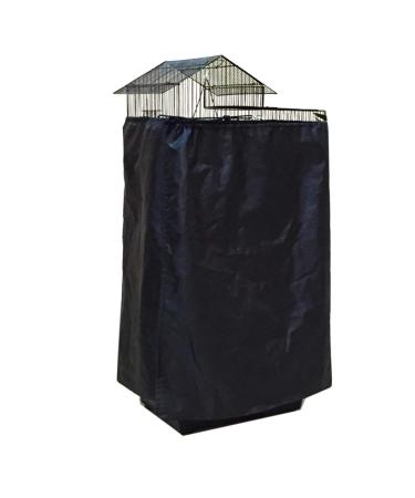 Alfie Pet - Zouey Bird Polyester Cage Cover - Color: Black
