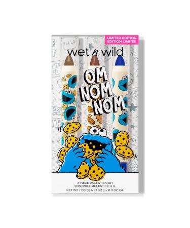 Wet n Wild OM NOM NOM 3-PIECE Multi-stick Kit Sesame Street Collection