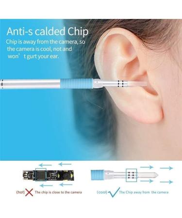 Marycan 5.5mm HD Ear Wax Removal Kit - Wireless Smart Phone Otoscope with WiFi Camera - 6 LED Lights - for Adults, Kids, Pets - Co Pink - Buy Online on SooperMarket.com