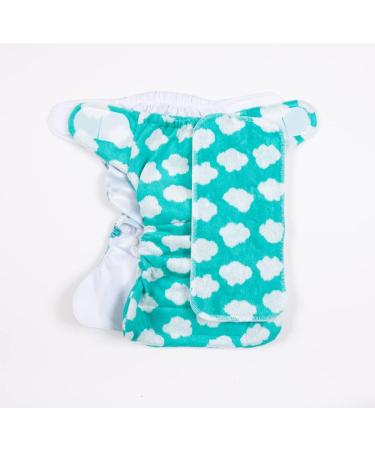 TotsBots Bamboozle Reusable Nappy - Eco-Friendly Bamboo Nappy for Babies & Toddlers | Fluffy Clouds Size 2 (9-35lbs) - Buy Online on SooperMarket.com