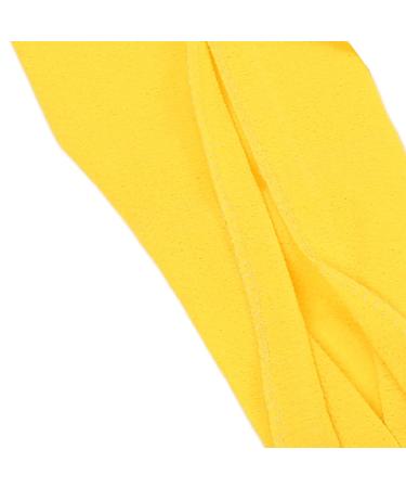 Double Sided Exfoliating Back Scrubber with Coarse Sand | Handle for Body Washing Shower - Yellow - Buy Online on SooperMarket.com