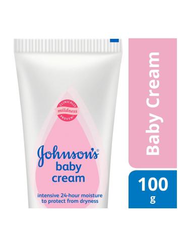 Johnson's Baby Cream (100g) - Gentle Moisturizing Skincare for Babies - Buy Online on SooperMarket.com