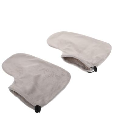 FOMIYES 1 Pair Wax Therapy Warm Foot Cover Paraffin Booties Hot Wax Cover Bioties Liners Cotton Paraffin Socks Heated Booties Gel Grooming Glove Mittens Paraffin Wax Hands Supplies Plush