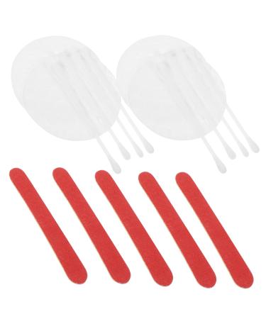 20 Make Swabs Cotton Swabs Thick Face Pads Manicure Tool Files Face Cleaner Pads Fingernail Files Cosmetic Cleaning Pads Nail Trimming Tools Practical Face Pads Women Makeup Pads