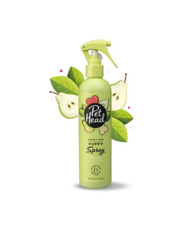 PET HEAD Puppy Deodoriser Spray 300ml Mucky Puppy Pear Scent Best Dog Shampoo Conditioner Spray with Gentle Formula Professional Grooming ph-Neutral Vegan Pet Shampoo for Puppies from 8 weeks