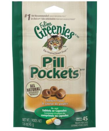 Greenies Pill Pockets Cat Treats Chicken 1 piece (pack of 6)