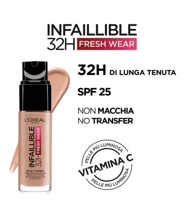 L'Oreal Paris Infaillible 32H Fresh Wear Foundation 30 | Long-Lasting & Flawless Finish - International Shipping Available - Buy Online on SooperMarket.com