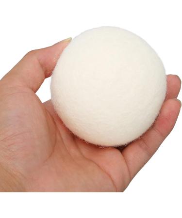 Fabric Softener Ball Skin Friendly 6 Pieces Static Reduction Safe Reusable Wool Drying Balls Bag Packed for Clothes (6cm) - Buy Online on SooperMarket.com