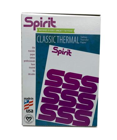 100 Sheets of SPIRIT Tattoo Stencil Thermal Transfer Paper 8.5-x-11-Inch