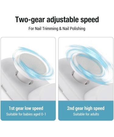 Electric Nail Clipper Grinding and Polishing Multifunctional Portable Automatic Nail Grinder Electric Manicure Tool Easy to Use C White - Buy Online on SooperMarket.com