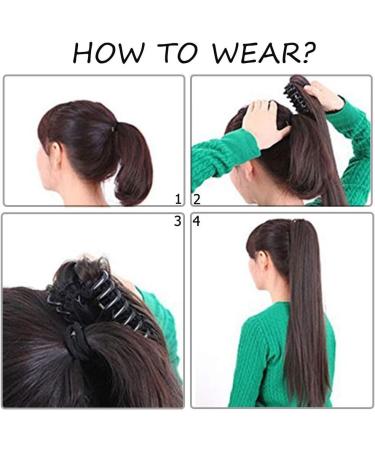 Silk-co 18inch Bleach Blond Long Curly Ponytail Extensions Claw on Synthetic Clip in Hairpiece Pony Tail Extension 18inch (Pack of 1) Bleach Blond - Buy Online on SooperMarket.com