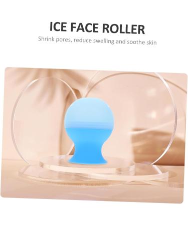 Buy Silicone Ice Roller Tray for Face - Facial Massager & Skin Therapy Tool | Ice Cube Holder 9.5x7.2cm - Blue - Buy Online on SooperMarket.com