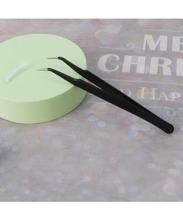 Professional Fine Point Tweezers - Sharp Precision Needle Nose Tip, Anti-Static Stainless Steel Curved Tweezer - Buy Online on SooperMarket.com