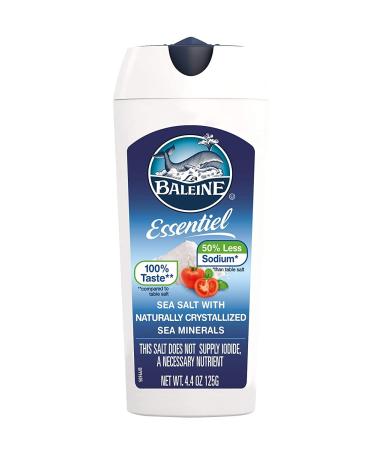 La Baleine Essentiel Salt, Shaker 4oz (50% Less Sodium) Essentiel Low Sodium