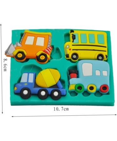 2 Pcs Silicone Baking Mold Silicone Fondant Mold Household Cake Mold Cake Decorating Tool Silicone Cake Mold DIY Mould Car Chocolate Mold 10.7*8.6 CMx2pcs - Buy Online on SooperMarket.com