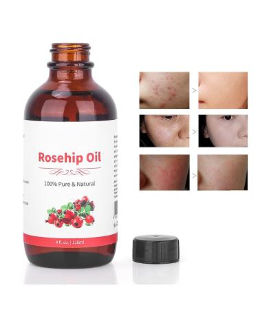 Rosehip Oil 118 ml - Natural Anti-Aging Moisturizing Massage & Spa Essential Oil for Aromatherapy - Buy Online on SooperMarket.com