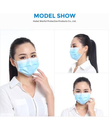 Icoolio OP Masks - Disposable Medical Mouth & Nose Protection - 50 Pieces Blue Face Masks for Optimal Safety - Buy Online on SooperMarket.com