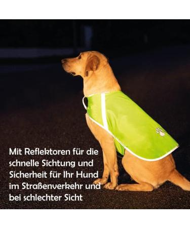 Reflective Dog Warning Vest - Safety Jacket with Lining Fabric | Robust Sizes in Neon Green for Enhanced Visibility - Buy Online on SooperMarket.com