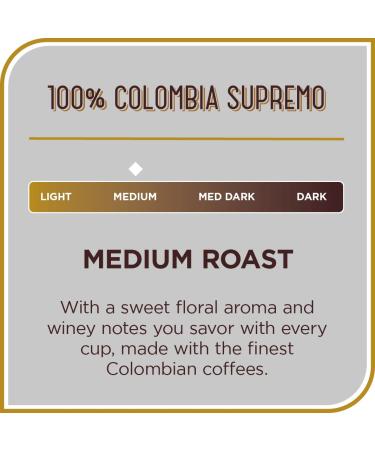 Don Francisco's Colombia Supremo Medium Roast Ground Coffee 12 oz Can - 100% Colombia Supremo - 12 Ounce - Buy Online on SooperMarket.com