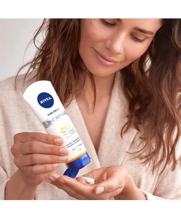 NIVEA 3in1 Q10 Anti-Age Care Hand Cream (100ml) | Reduces Wrinkles with Q10 and UV Filters | Moisturizing for 24 Hour Hydration - Buy Online on SooperMarket.com
