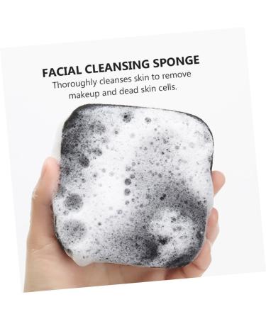 2pcs Charcoal Facial Exfoliating Pads - Compressed Sponges for Deep Cleansing | Face & Body Wash Tools - International Shipping - Buy Online on SooperMarket.com
