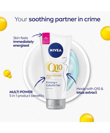 NIVEA Q10 Firming + Good-bye Cellulite Gel Cream 200ml with Lotus Extract - Results in 3 Weeks - Buy Online on SooperMarket.com