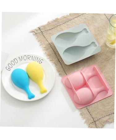 MAGICLULU 2pcs Chocolate Silicone Molds Sugar Molds Silicone Baking Mold Fried Chicken Mold Mini Cake Pans Chocolate Molds Demould Pudding Mold Mold Cupcake Mold Fudge Drumstick - Buy Online on SooperMarket.com
