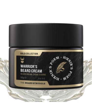 Beard Cream for Men by Beard Struggle -Hoenir's Poem Beard Butter Moisturizer & Softener for Men - Itch Relief Hydration with Avocado & Jojoba Oils - Beard Mustache & Corase Growth Cream 50g