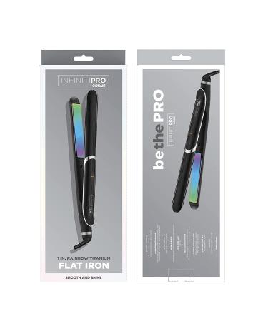 INFINITIPRO BY CONAIR Rainbow Titanium Flat Iron 1-inch - Professional Styling Tool - Buy Online on SooperMarket.com