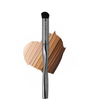 Wild Universe Concealer Makeup Brush, Covers Blemishes, Dark Circles, Smile Lines, Brightening Underside of Eyebrows, Premium Firm Bristles for Liquid/Cream Bronzer and Concealer, Gray