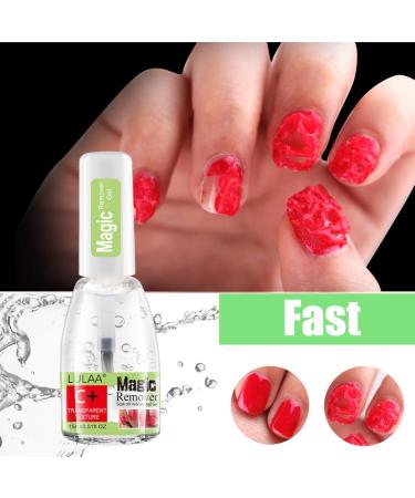 Magic Gel Nail Remover - 15ML (Pack of 5) | Soak Off Quickly & Easily for Clean Manicure - Buy Online on SooperMarket.com