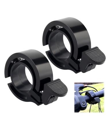 Funtery bicycle bell 2 pieces bell bike bicycle bell bicycle bell children adults bicycle bell for bike MTB racing bikes 22-24 mm handlebar
