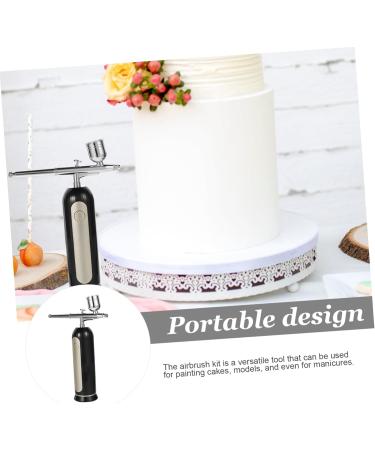 Healeved 1 Set Nail Kit Black Aluminum Alloy Abs Cake Airbrush Kit Air Brush - Buy Online on SooperMarket.com