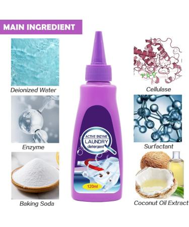 Active Enzyme Laundry Stain Remover Garment Stubborn Stain Cleaner Oil Remover Clothes Stain Remover Cleaner Emergency Stain Rescue Stain Remover 120ml - Buy Online on SooperMarket.com