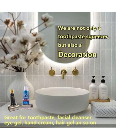 Toothpaste Tube Squeezer NEEMAY Metal Toothpaste Squeezer Rollers Toothpaste Dispenser Rolling Tube Toothpaste Wringer 304 Stainless Steel Tube Squeezer Seat Holder Stand 2 Pcs/Set Standard Size - Buy Online on SooperMarket.com