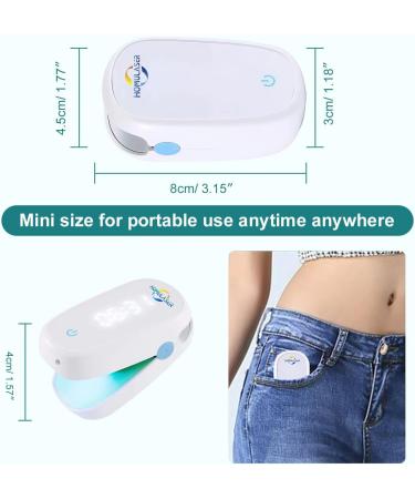 Blue Light Nail Fungus Laser Treatment Device with Timer for Home Use - Touch Screen Nail Repair - Buy Online on SooperMarket.com