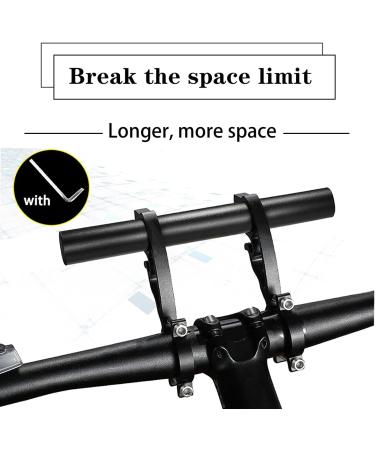 Bike Bicycle Double Handlebars Extender | Aluminum Alloy | 20CM Extension | Bike Mount Accessories - Buy Online on SooperMarket.com