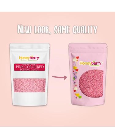 Cocoa Butter Coated Pink Popping Candy 100g - Unflavoured & Natural for Cake Decoration - Pack of 1 - Buy Online on SooperMarket.com