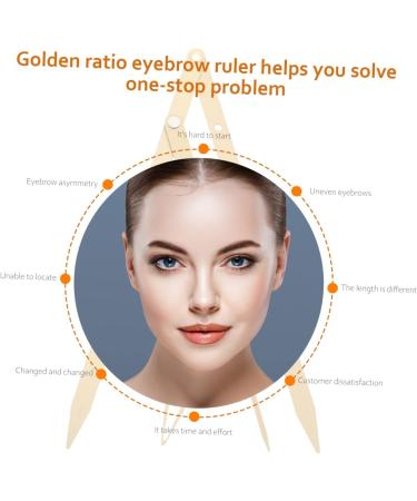 KALLORY 3 Pcs Second Generation Scale Metal Dies Printable Eyebrow Stencils Eyebrow Drawing Tool Make up 25x5x0.6cmx3pcs Goldenx3pcs - Buy Online on SooperMarket.com