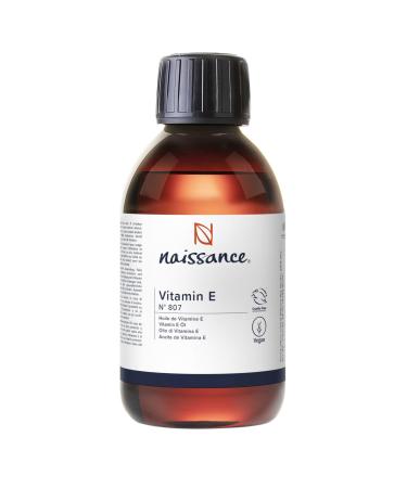 Naissance Vitamin E Oil (no. 807) 225ml - for Skin Face Hair Growth Scalp Nails Cuticles Scars - Natural & Plant-based 225 ml (Pack of 1)