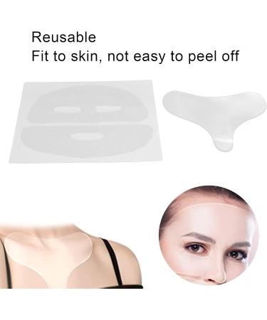Face Wrinkle Patches 2 in 1 Facial Chest Pad Set Reusable Silicone Chest Wrinkle Pads Face Wrinkle Anti Wrinkle Patches While Sleeping Use - Buy Online on SooperMarket.com