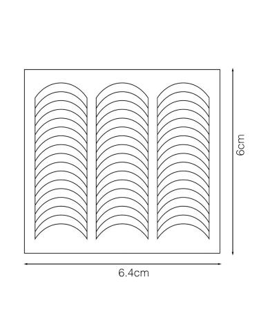 1200 PCS Crescent French Manicure Nail Art Stickers | DIY Nail Stencils & Decorations - Buy Online on SooperMarket.com