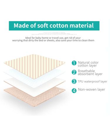 Baby Portable Diaper Pad & Travel Mat - Cotton Diaper Bag M-50 * 70cm | Comfortable & Convenient Bedding Solution - Buy Online on SooperMarket.com