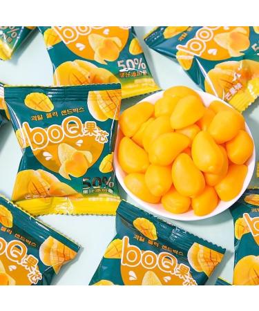Peeled Mango Soft Candy Fruit Juice Fudge Gummies Sweet Snacks 50% Fruit Juice Content Wedding Candy Children's Candy Snack Gift Pack Pastries Cute Candy Chinese Convenient Food (1000g) - Buy Online on SooperMarket.com