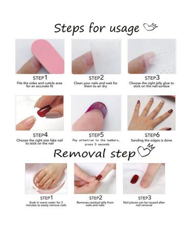 Foccna Square Pearl Pink Press on Nails - 24 pcs Long Acrylic False Nails for Women and Girls - Buy Online on SooperMarket.com