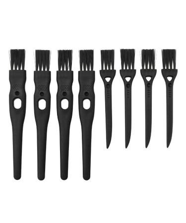 GFDesign Electric Shaver Cleaning Brushes Razor Cleaner Set Nylon Bristles PP Handle - Set of 8 (Black)