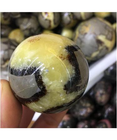 Natural Crystal Rough Natural Sphere Beautiful Natural Dragon Septarian Crystal Sphere Ball Stone 1pc for Decoration Gift Decoration feng Shui. 65-75mm - Buy Online on SooperMarket.com