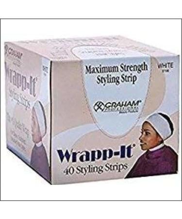 Graham Professional Beauty Wrapp-It White Styling Strips 40 styling strips 40 Count (Pack of 1)